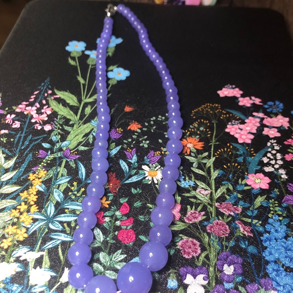 Purple Beaded Necklace - Women Accessories